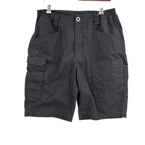 Free Soldier‎ Mens Cargo Shorts Black Tactical Outdoor Ripstop Size 32 Inseam 10